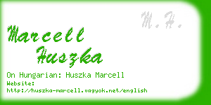 marcell huszka business card